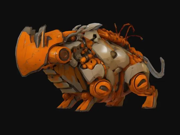 3D model for Mecha Hogbot