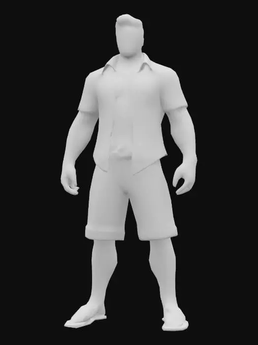 3D model for Summer Vibes Hero