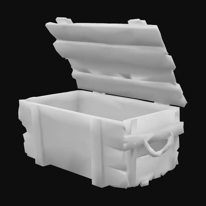 3D model for Wooden Fish Crate