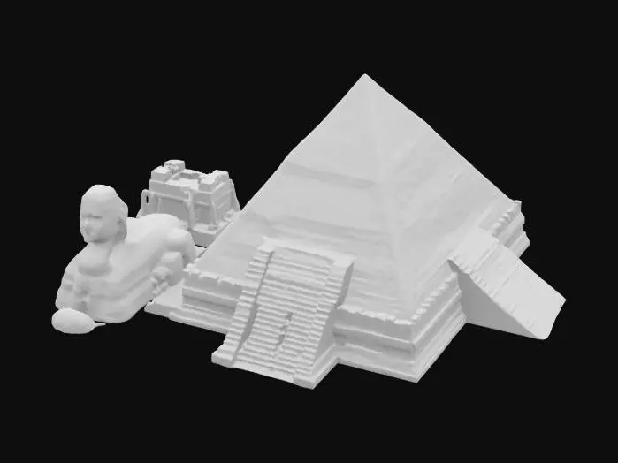 3D model for the pyramids of Giza, #AroundTheWorld#, .