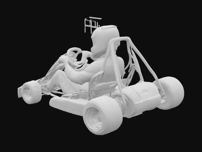 3D model for Go-Kart Racer in Garage