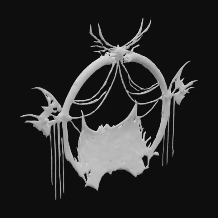 3D model for Gothic Bat Tiara