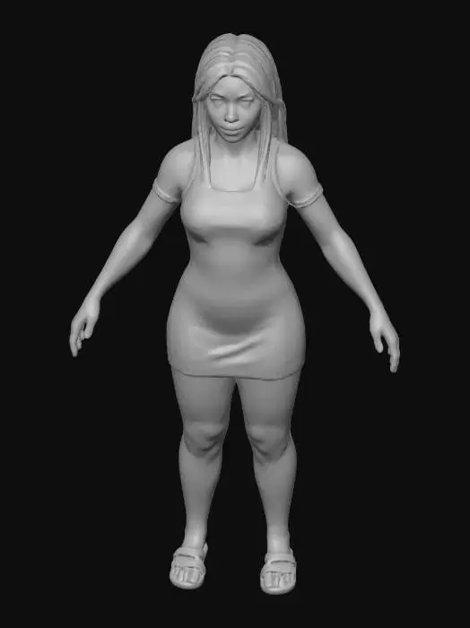 3D model for Patterned Dress Animation