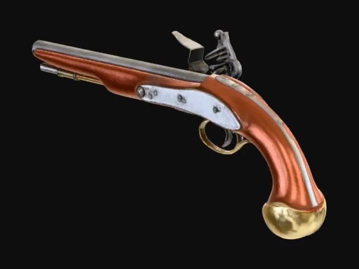3D model for Flintlock Pistol