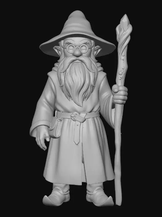 3D model for Gnome Wizard