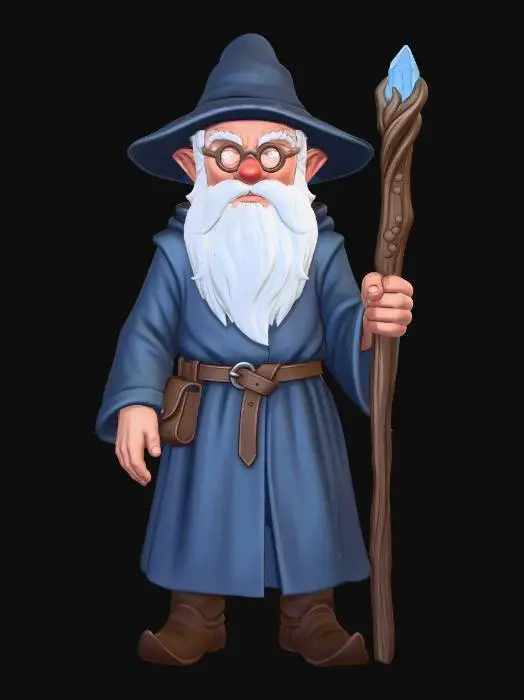 3D model for Gnome Wizard