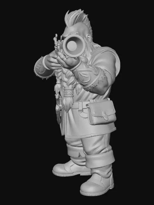 3D model for Dwarf Hunter