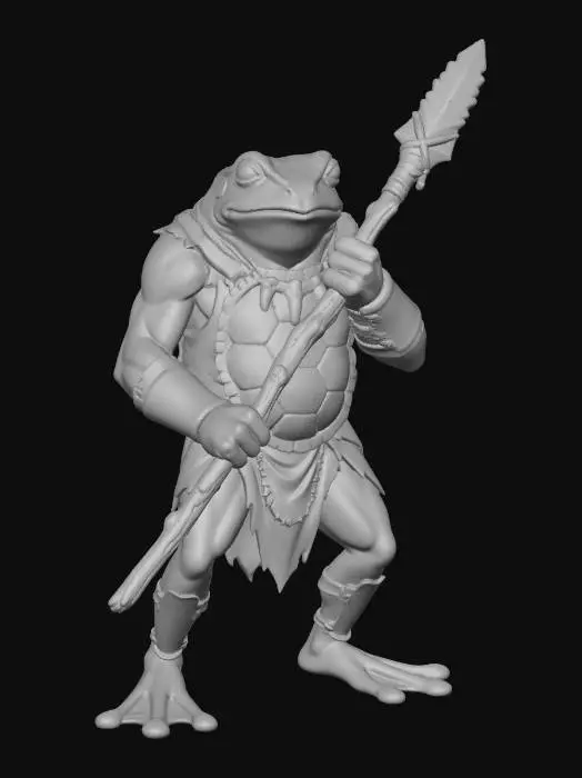 3D model for Bullywug Warrior