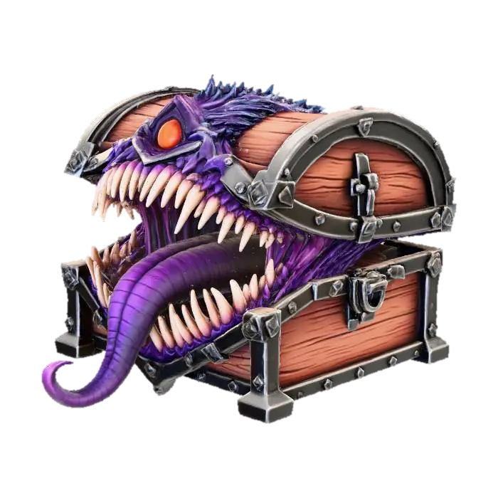Mimic Chest by mk — made with Meshy AI 3D generator, free FBX OBJ GLB STL download