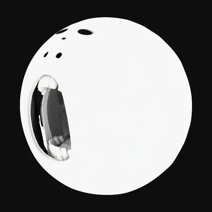 3D model for puedes hacer una bola sin ojos i que tenga una boca abierta con dientes i que no tenga tantos vertices