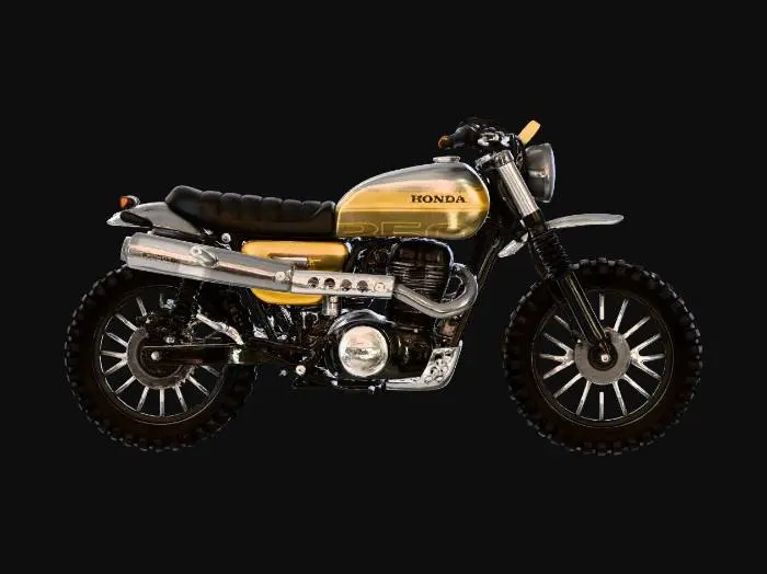 3D model for Retro Honda Scrambler