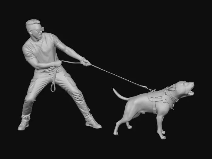 3D model for Leash Tug Showdown