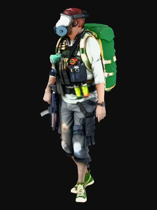 3D model for Survivor's Gear