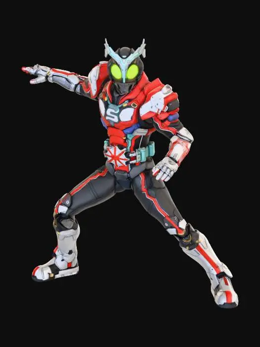 3D model for Kamen Rider-2