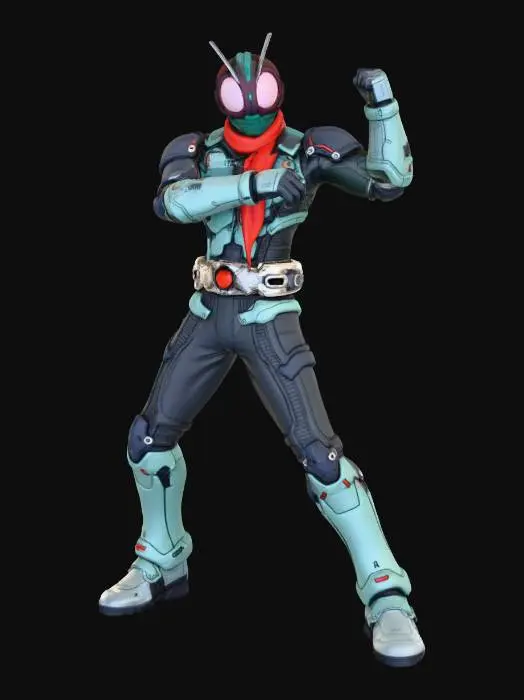 3D model for Kamen Rider-1