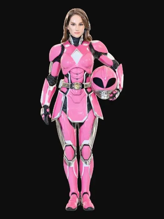 3D model for Pink Rangers