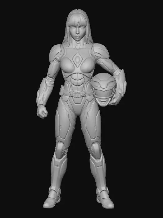 3D model for yellow ranger