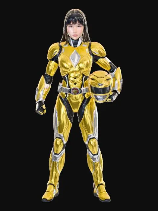 3D model for yellow ranger