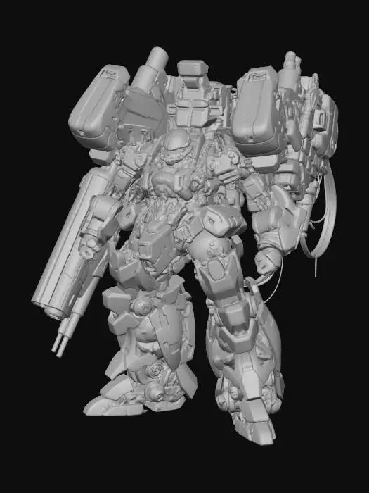 3D model for Green Titan of Zaku Gundam