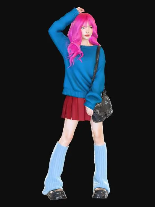 3D model for Vibrant Style Statement