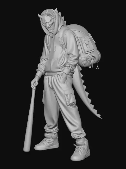3D model for The Demon Wanderer