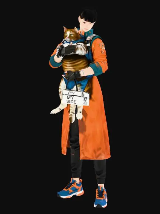 3D model for cat n woman