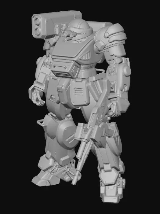 3D model for Mech Warrior Titan