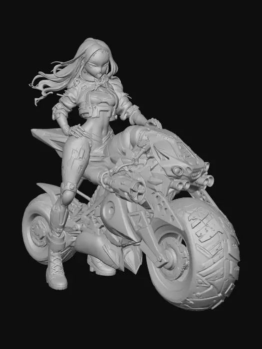 3D model for Meshy_AI_Cyber_Rider_0130073047_generate