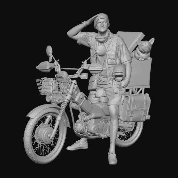 3D model for Delivery Duo on Wheels