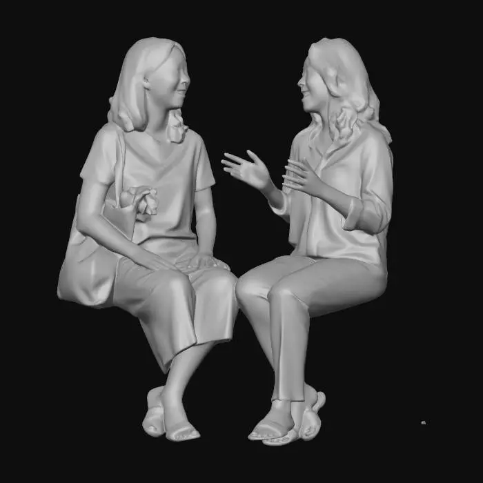3D model for Two Women Chatting