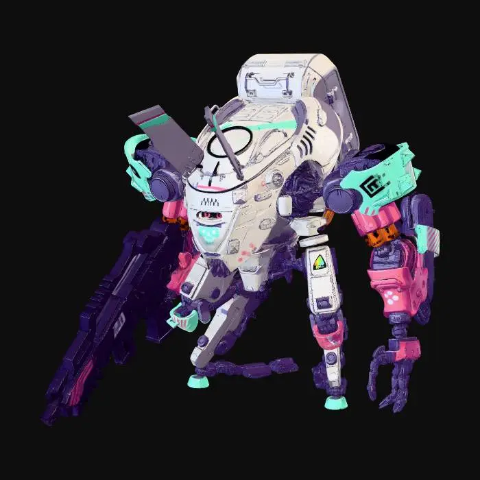 3D model for Neon Skull Mech