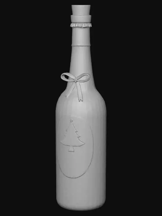 3D model for bottle of eggnog, #Christmas2025#