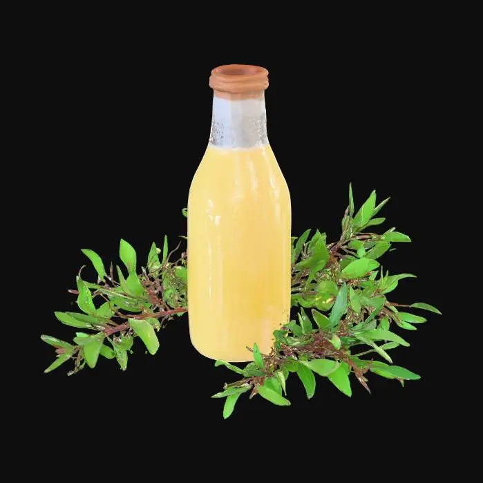 3D model for bottle of eggnog, mistletoe, Christmas decoration #Christmas2025#