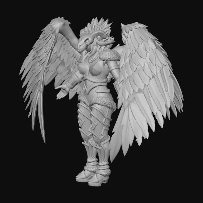 3D model for Azure Seraph Warlord