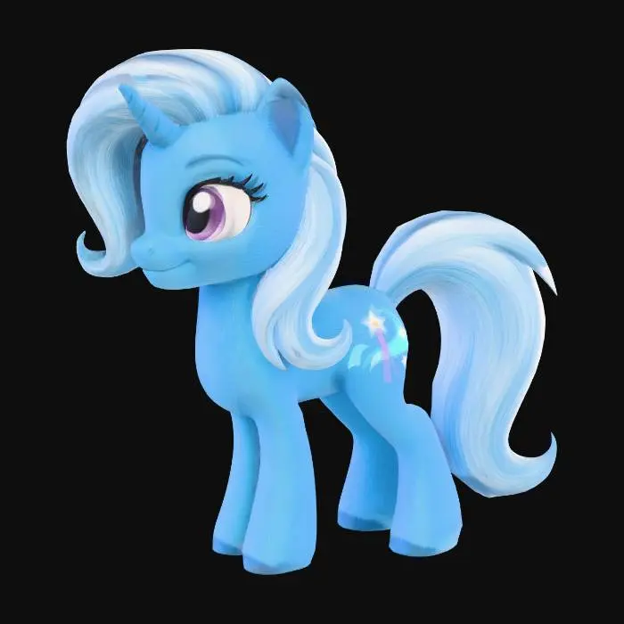 3D model for Trixie The Blue Unicorn