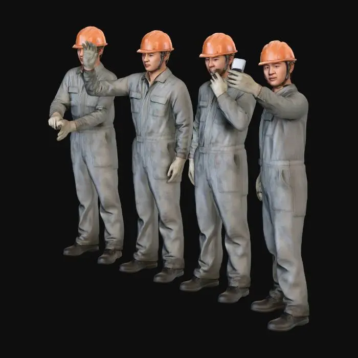 3D model for Selfie Quartet on the Construction Site