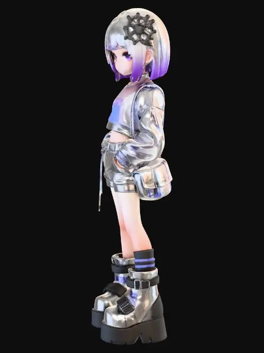 3D model for Cyber Punk Style