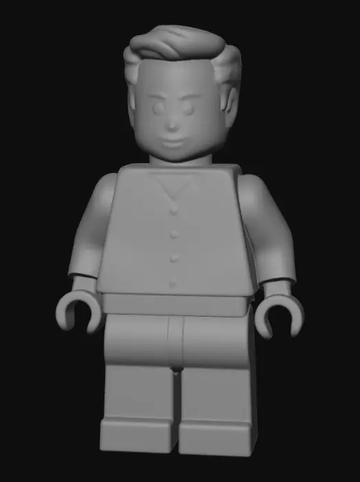 3D model for Shadowed Gentleman LEGO Figure