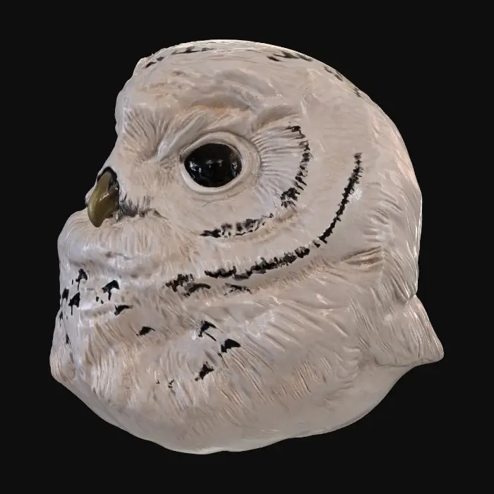 3D model for Snowy Owl Figurine