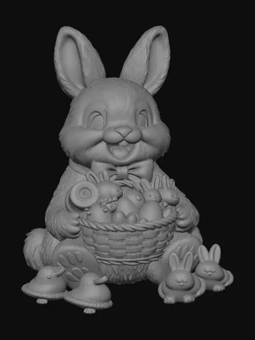 3D model for Hoppy Easter Basket