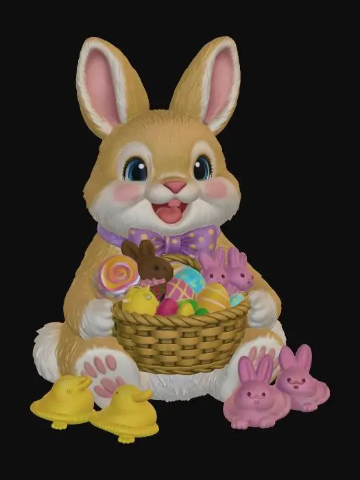 3D model for Hoppy Easter Basket