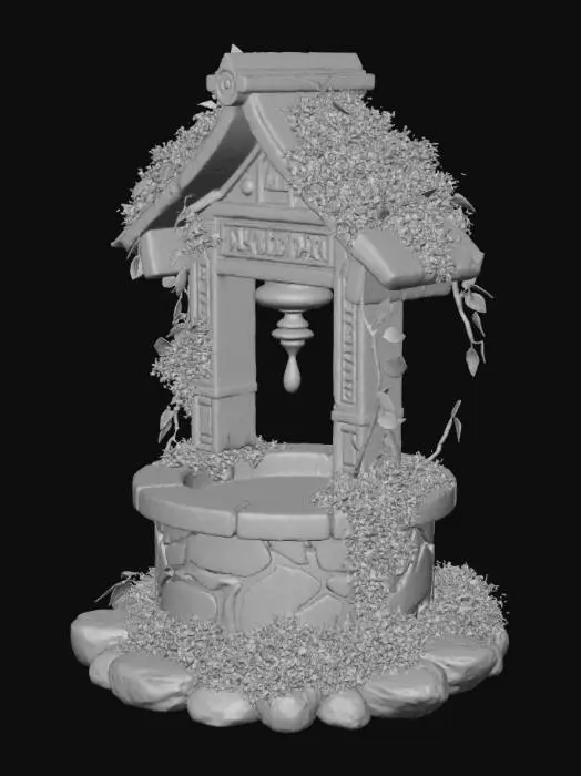 3D model for elven wishing well