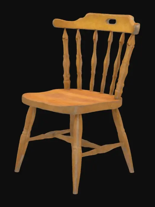 3D model for Timeless Hardwood Chair