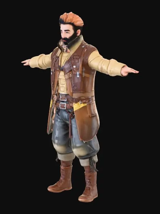 3D model for Crie o personagem principal de um game de aventura.
