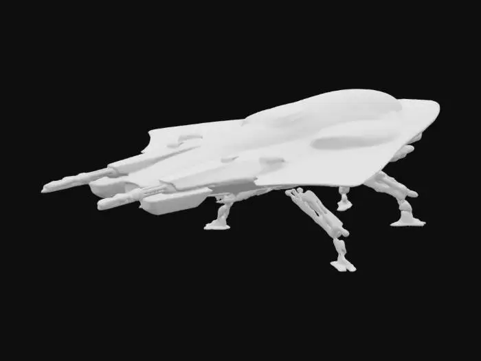 3D model for Hovering mobile hunting platform with rear cockpit