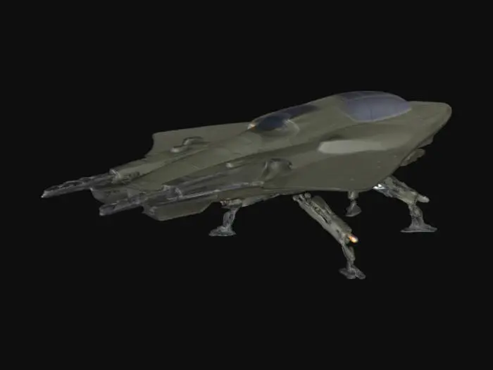 3D model for Hovering mobile hunting platform with rear cockpit