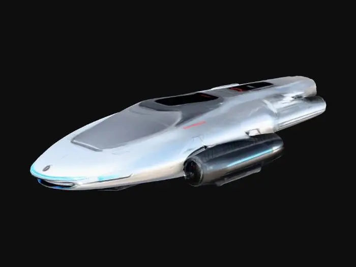 3D model for Hover tank. Advanced future hover tank.