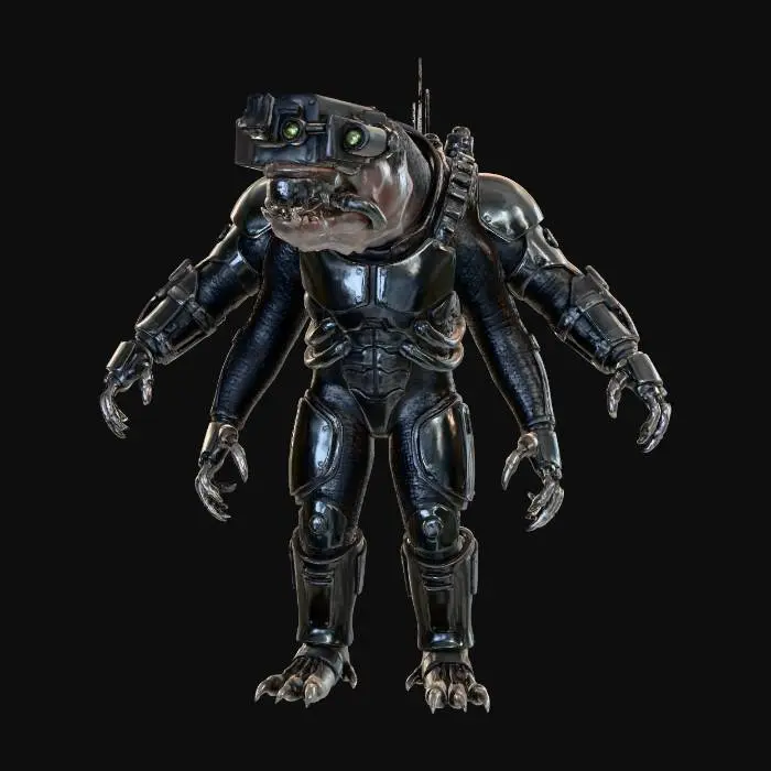 3D model for Techno-Shark Warrior