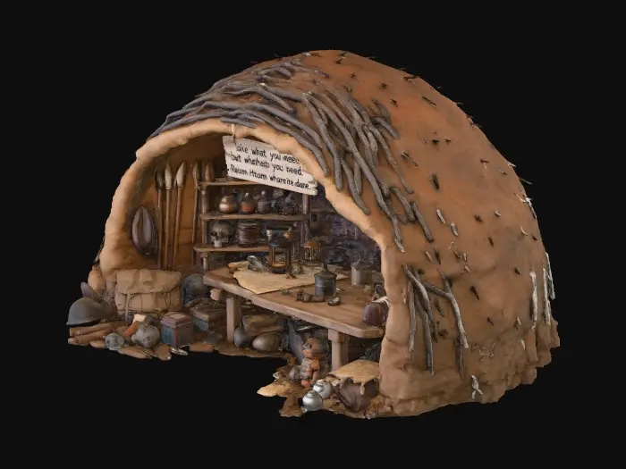 3D model for The Take What You Need Hut