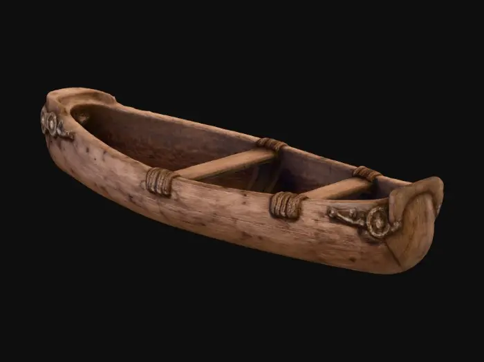 3D model for Timeworn Gear-Decorated Rowboat